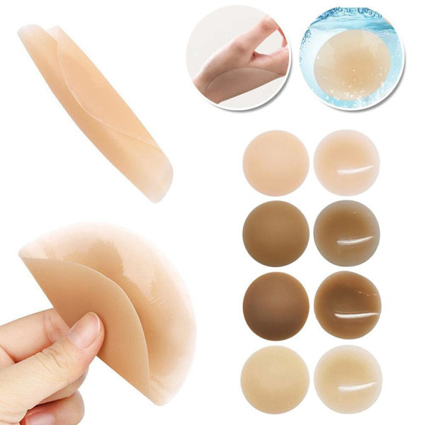 Stort Sticky Nippleless Cover Bröst Dam Round One size