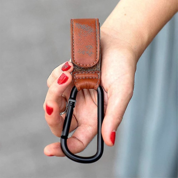 4 st Baby Läderremmar Karbinhake Klämma Skötväska Hook Up