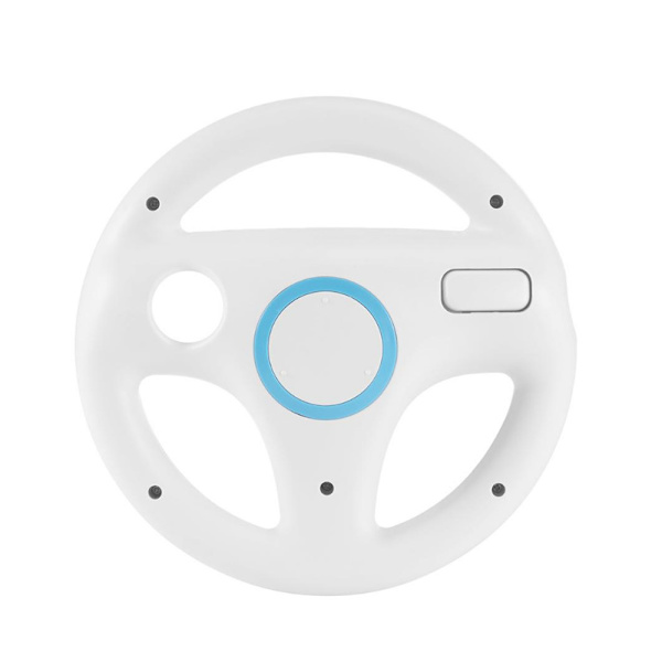 Ratt för Nintendo Wii Motion Plus-kontroll (2-pack) Perfekt för Mario Kart Racing-spel, vit