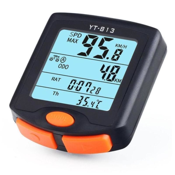 （11,5*11*3cm）Trådbunden cykelcomputer Vattentät cykelcomputer Odometer