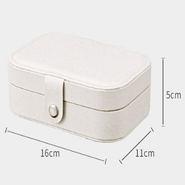 Smyckeskrin 16x11x5 cm PU-läder Svart