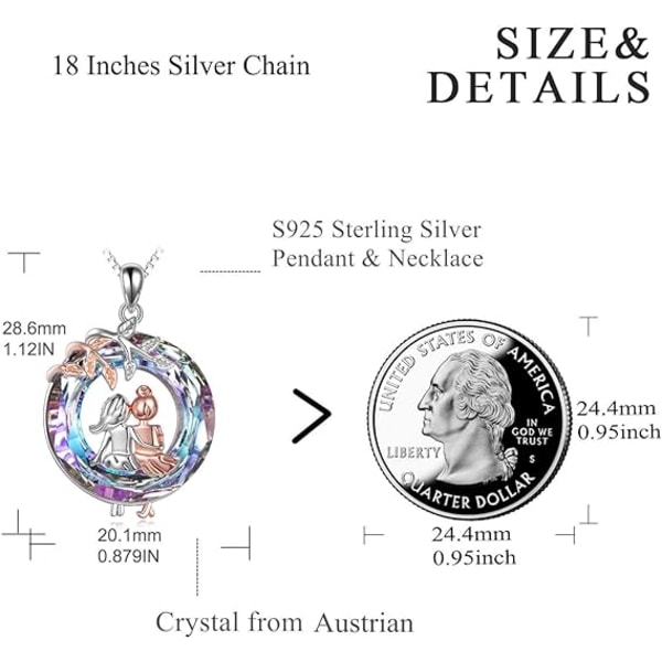 Systrar presenter från syster sterling silver hjärta halsband kvinnliga vänskap smycken
