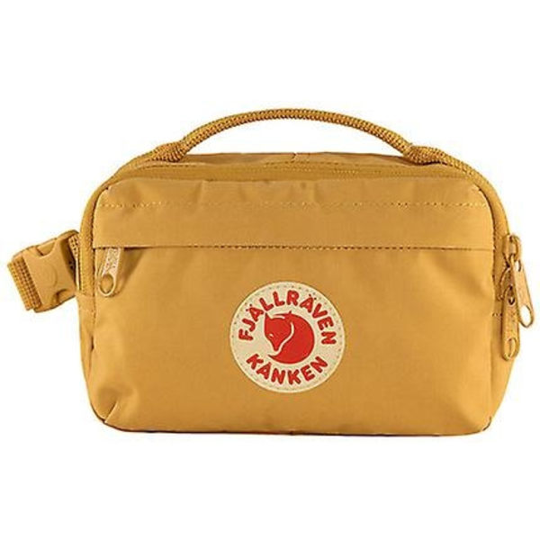 Ryggsäck med hög kapacitet Casual Ryggsäck Student Vattentät Canvas Resor Liten midjeväska Orange