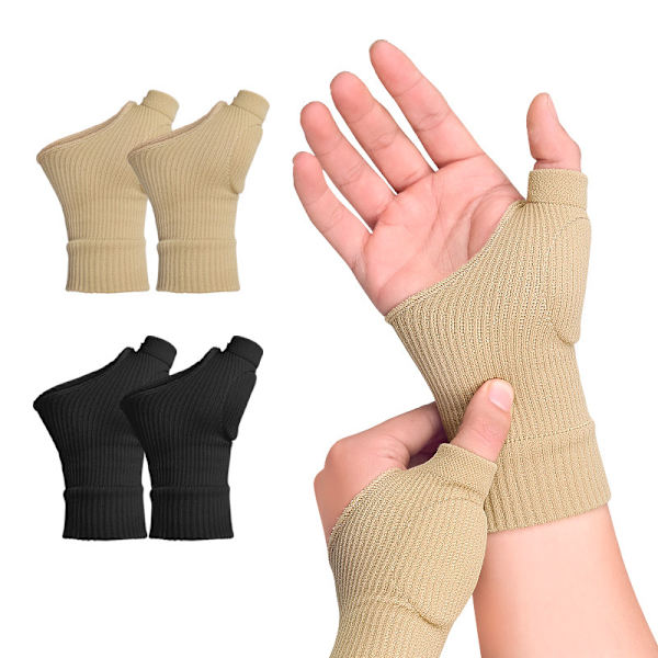 Sport Handskar med Handledsstöd - Halvfinger, Bakträning, Tryckatta, Svettabsorbering s