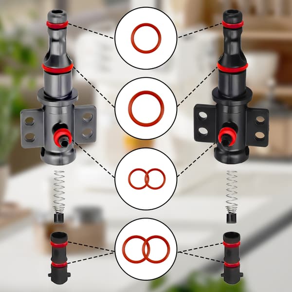 O-rings compatible with Philips Saeco, 15 pieces silicone seals for support valve, steam valve, brewing group