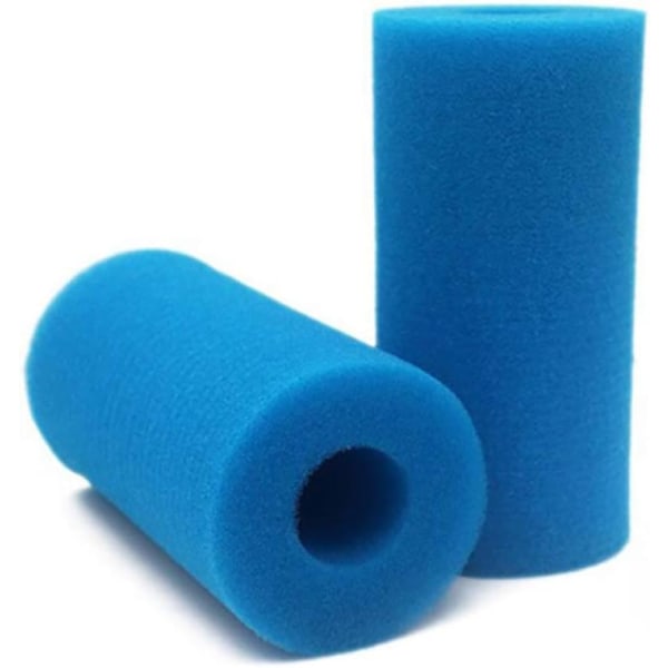 Typ A filter svamp, poolfilter skum, återanvändbar tvättbar poolfilter, patron svampfilter, återanvändbar Intex spafilter, 2 delar