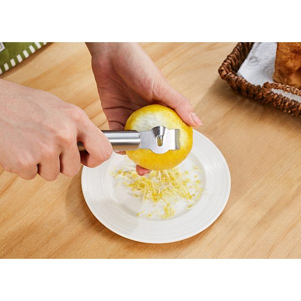 Set med 2 citronskalare i rostfritt stål