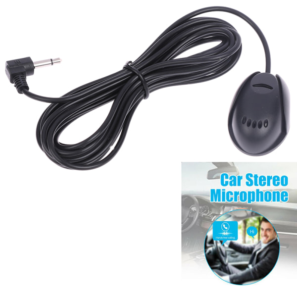 Mini 3,5 mm Trådbunden Pasta Typ Extern Mikrofon Bil o Mic
