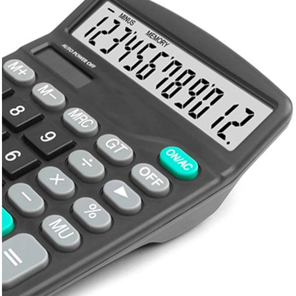 Basic Standard Miniräknare Stort Solar Battery Calculator Dubbel