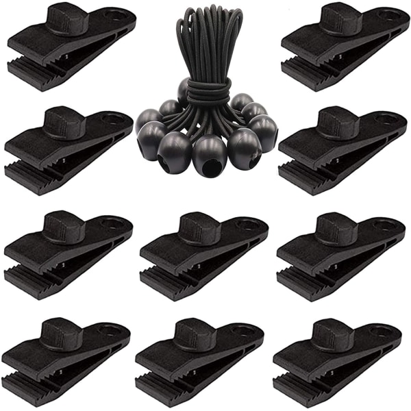 Tarpklämmor Heavy Duty Lock Grip - Tumskruv Tältklämmor för