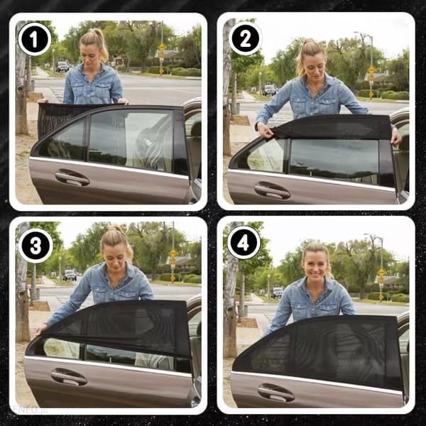 Sun Shade / Mosquito Net for Car - Attaches Over Car Door front window