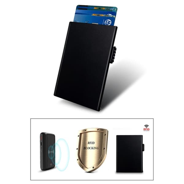 RFID-skyddande ID-kortsfodral Kreditkortshållare Popup