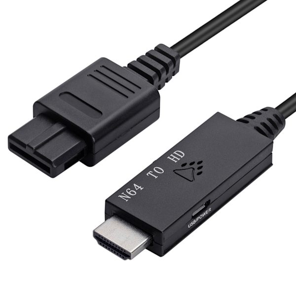 N64 Hane till HDMI-kompatibel Hane-omvandlare för SNES/NGC/SFC/N64 720P 1080P Adapterkabel HDMI-kompatibel Länkningskabel