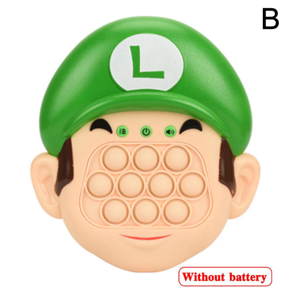 Snabbt tryckspel Elektrisk Pop It Leksak Snabbt tryck Pusselspel Bubbla green onesize