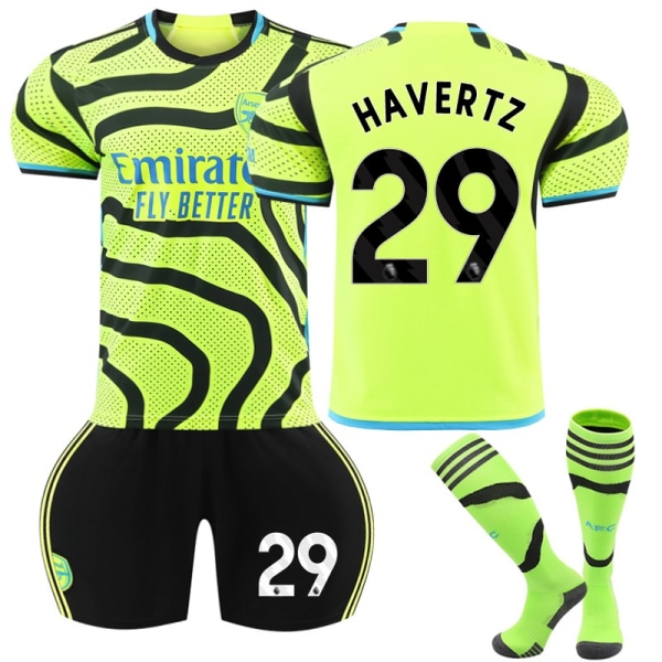 2024 Arsenal Away Kids Fotbollströja Kit nr 29 HAVERZ 6-7 years