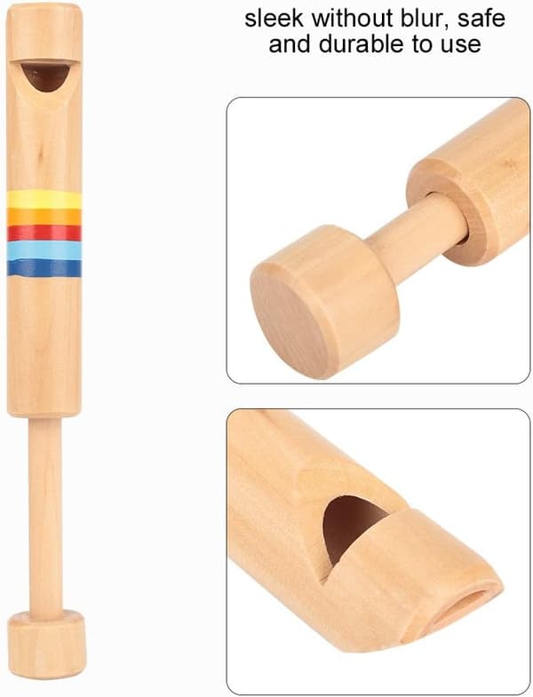 Träflöjt Piccolo Flöjt Träfippel Instrument Leksakspresent för Slagverk
