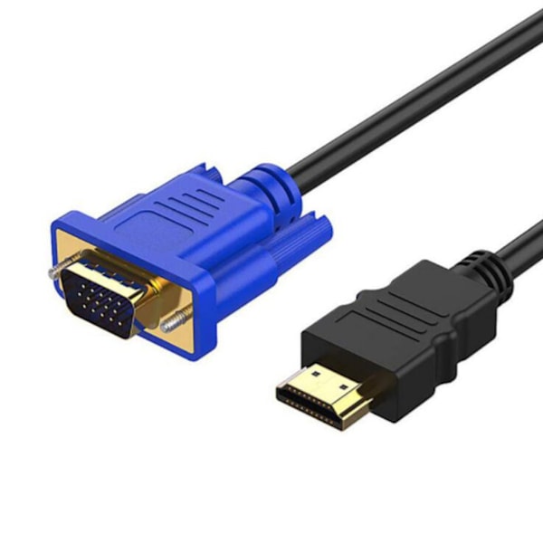 1M HDMI till VGA-kabel Videokabel för TV-datorskärm
