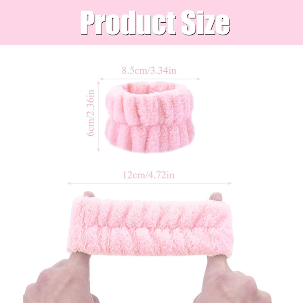 4 par handledstvättband set mikrofiber handledssvettband Lad