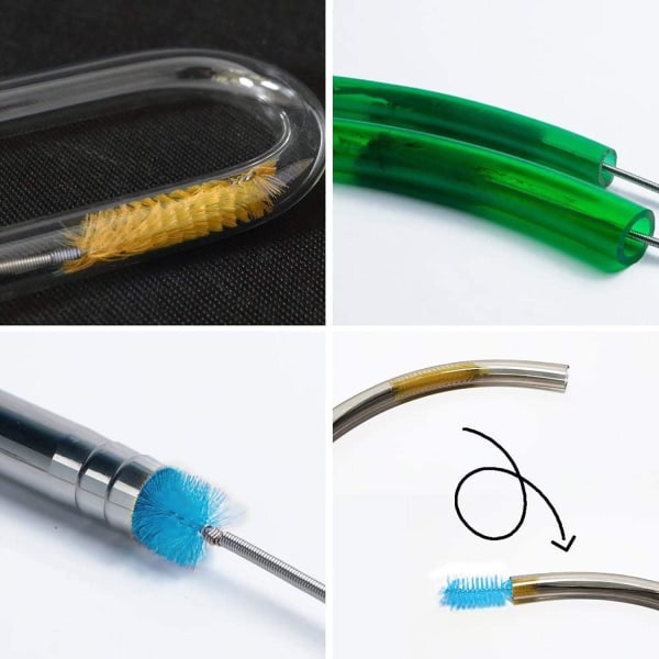 Flexibel avloppsborste, Nylon med dubbla ändar elastiskt slangrör