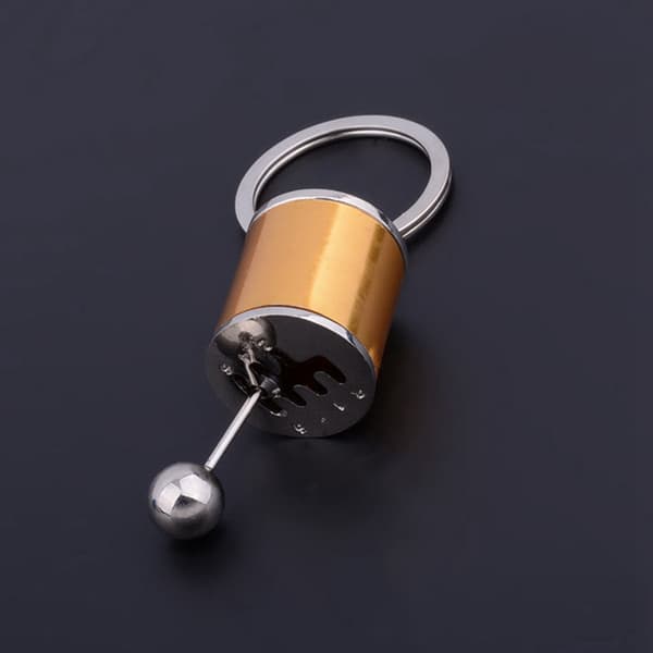 Bilnyckelring Växelknopp Växelspak Box Nyckelring SVART
