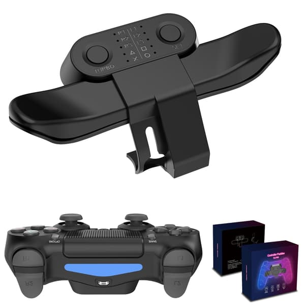 Bakknappsfäste för SONY PS4-kontroll Gamepad Bakre förlängningsadapter Elektroniska maskintillbehör