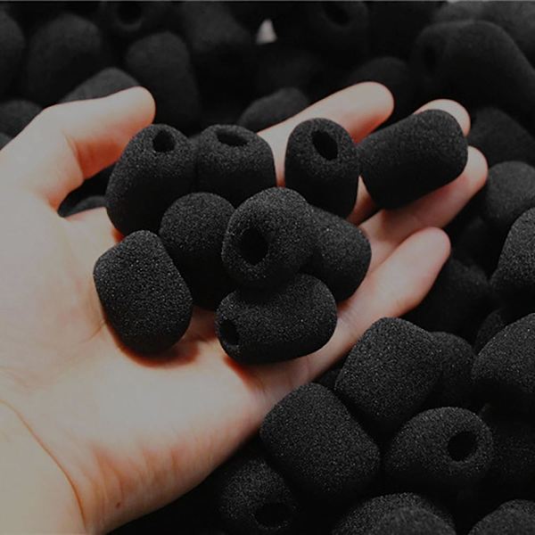 24-pack Mini Skum Vindskydd Lapel Headset Mikrofon Svamp Mini Skumskydd för L