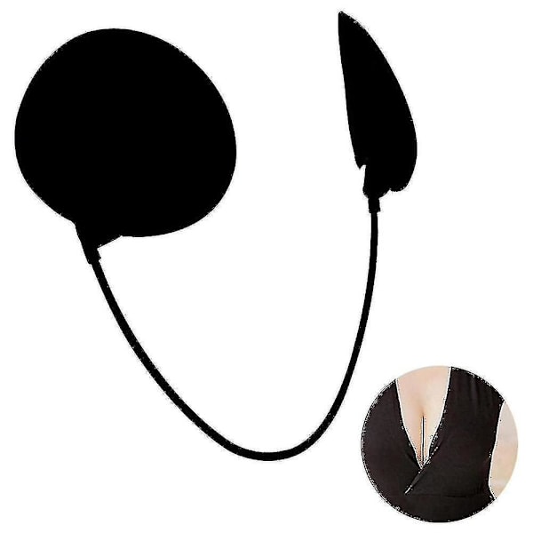 Push-Up Frontless BH-set Djup urringning BH-set Osynlig BH Hudfärgad BH utan band black