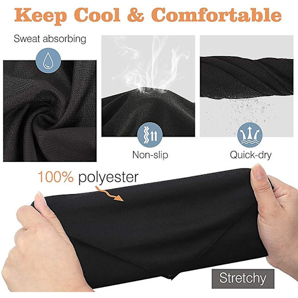 Halsduksmask Bandana med Öronöglor 3-pack, Halsdamask Balaclava UV-solskydd Ansiktsmask