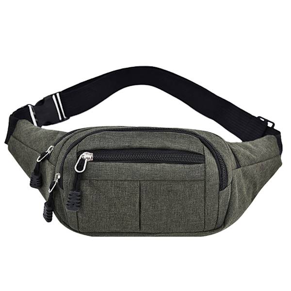 Midjeväska Herr Dam Fanny Pack Semesterpengar Bältespåse green