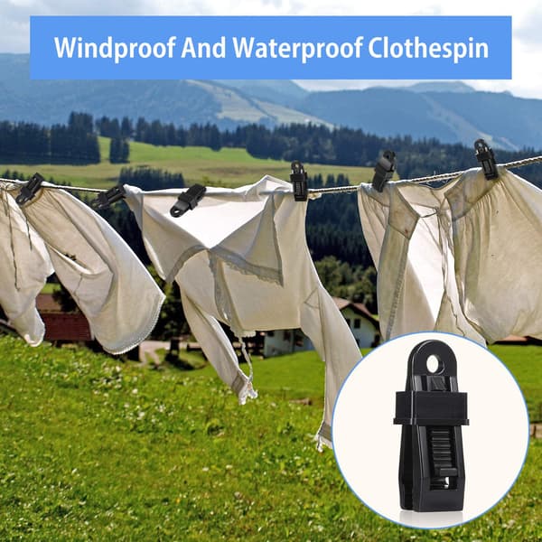 Presenningklämma, multifunktionsklämma, stark klämma, campingtältklämma Packof20