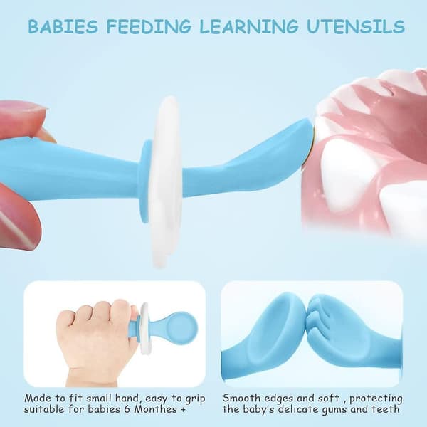 Ergonomisk babyset för att uppmuntra ditt barn att äta självständigt