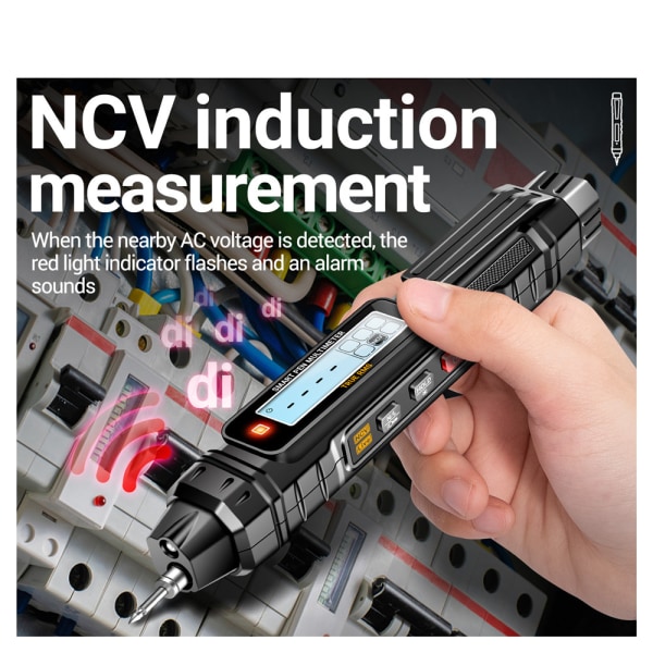 Digital multimeter Pen typ 4000 räkningar Professionell mätare beröringsfri auto AC/DC Spänning Ohm Diod NCV testverktyg