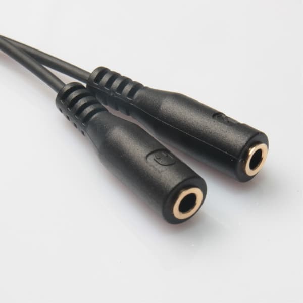 Stereo Audio Han-Hona Hörlurs & Mic Splitter Adapter