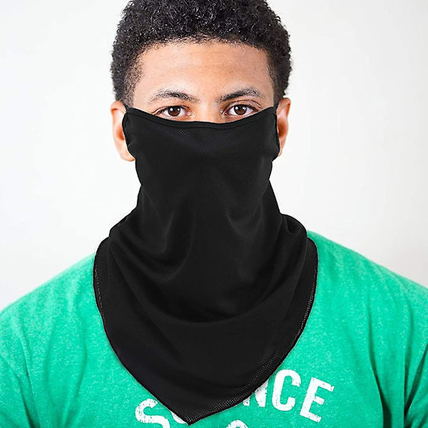 Halsduksmask Bandana med Öronöglor 3-pack, Halsdamask Balaclava UV-solskydd Ansiktsmask