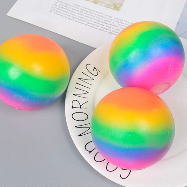Jätte Stressboll - Anti Stress Sensorisk Boll Klämleksak för Vuxna och Barn - Lämplig för Hem och Kontor (7cm)