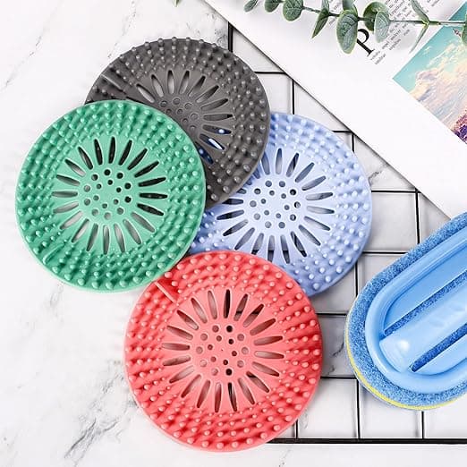 Silikon Hårsil, 4-pack Avloppsskydd Filter Duschavlopp