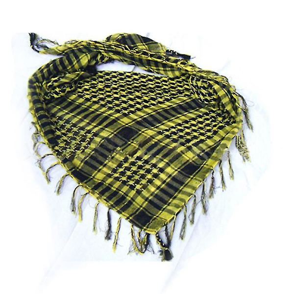 Jul Arab Shemagh Keffiyeh Militär Taktisk Palestina Halsduk Sjal Kafiya Wrap HG Yellow