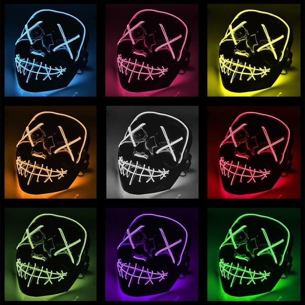 El Wire Purge LED-mask () - Halloween & Maskerad