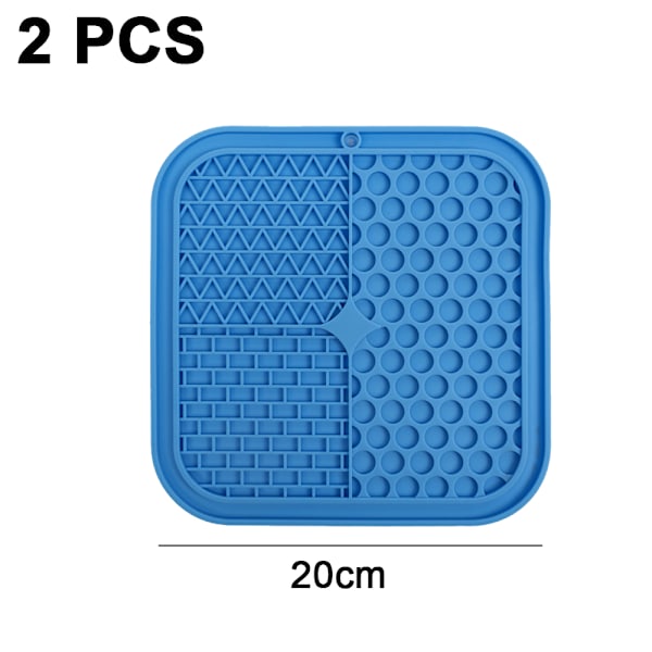 Slickmatta för hundar och katter 2-pack, Långsam Matarskål för Hundar style 4