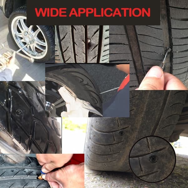 20 st Däckreparationsspikar i Gummi för Bil och Motorcykel