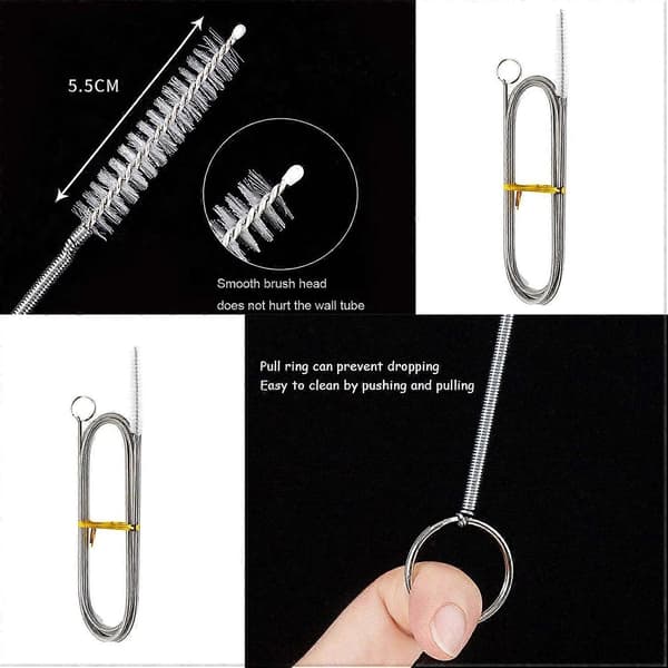 2-pack 152 cm långa piprensare flexibla rörrengöringsborstar kylskåpsrengöring