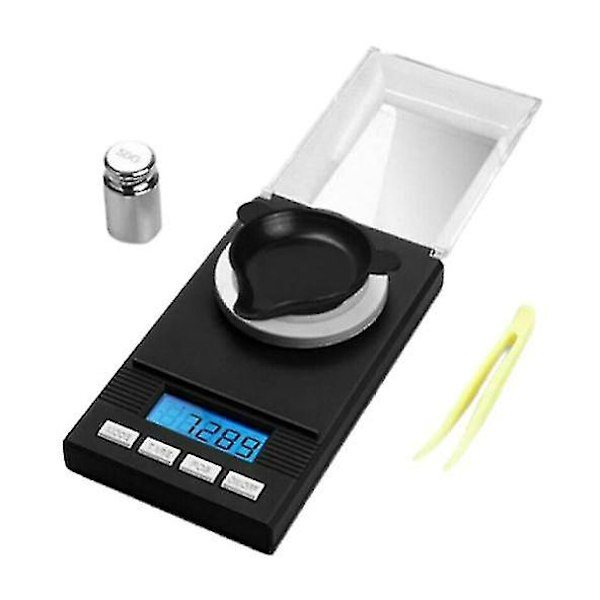 Digital fickvåg Hög precision guldsmyckesvåg Milligram Micro 0,001g