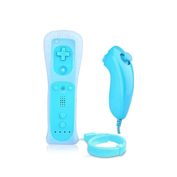 Wii-fjärrkontroll för Nintendo Wii och Wii U-konsol blue
