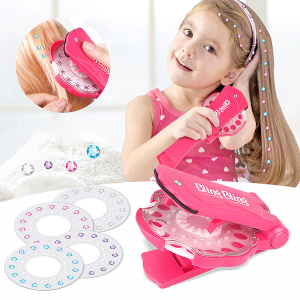 Hårbedazzler-kit med strass, hårblingstenar för flickor
