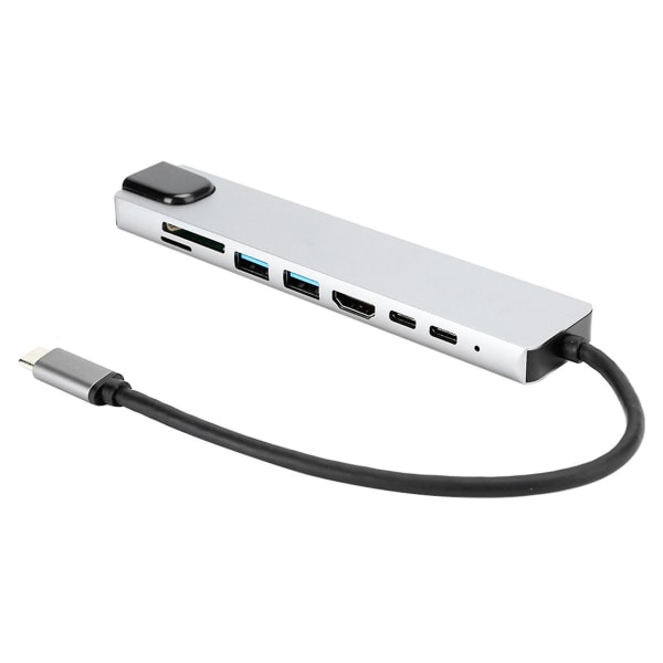 8-i-1 Typ C till 4K HDMI Dockningsstation Adapter Snabbladdare