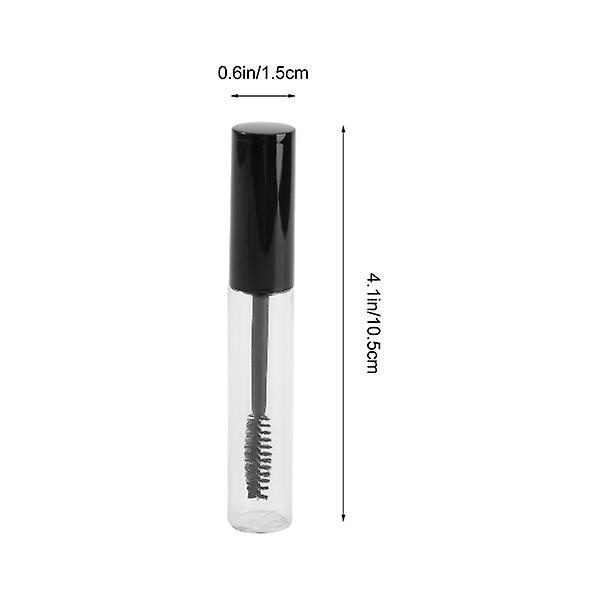 5 st 10 ml Tomma Mascara-tuber med Applikatorer 5 st Trattar och Överföringspipetter Set för Ricinolja DIY Mascara Behållare med