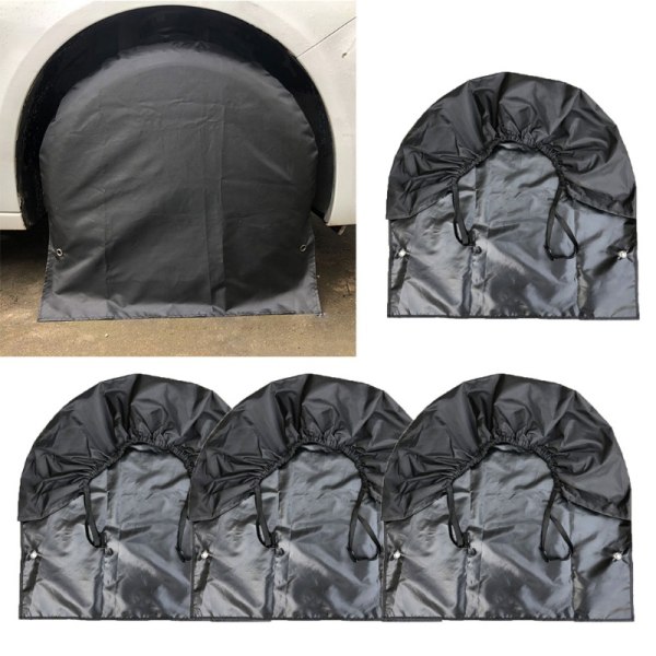 4-pack Vattentäta Däcköverdrag för Reservhjulssläp Husbil Däck Diameter 80cm