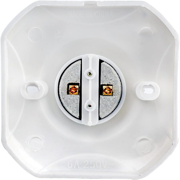 E27 skruvbar taksockel, E27 garageuttag, AC 220-240V, LED-lamphållare, vit plastlampfot, set om 4