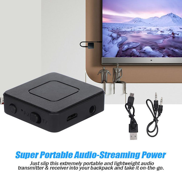 1x Bluetooth 5.0 Audio Sändare/Mottagare Adapter