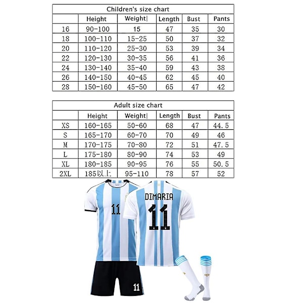 VM 2022 Argentina Hemma #10 Messi-tröja matchdräkt L